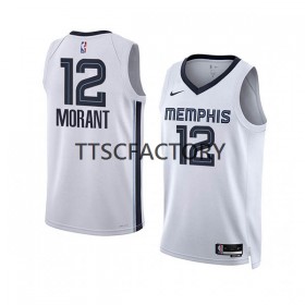 Muške NBA Dres Memphis Grizzlies Ja Morant 12 Nike 2022-23 Association Edition Bijela Swingman